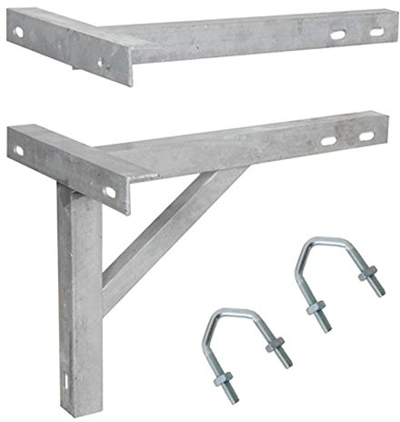 Loops 18 Galvanized T & K Wall Mounting Bracket - Heavy Duty