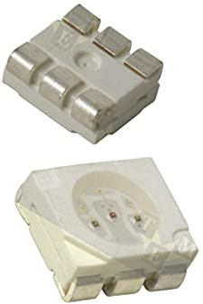 5X OSM5DTS4C1A LED SMD 5060,PLCC6 White Warm 4200-5000mcd 3000K 120° 60mA OPTOSU
