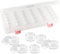NAILFUN 30 x Nailart Döschen Dosen klar (leer) 10ml mit Schraubverschluss in stabiler Aufbewahrungsbox