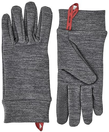 Hestra Touchscreen-Handschuhe: Touch Point Warm Wool Liner Base Layer Run Wandern Ski Grau 11
