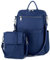 UTO Rucksack Damen Wasserdicht Stoff Schule Schulrucksack Rucksackhandtaschen mit Abnehmbar Crossbody Schultertasche 2 in 1 Multifunktion Magnetischer Klappdeckel Daypacks Modisch Umhängetasche
