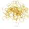 100x Kristall Verbinder 8x8mm Gold Prismen Clips Klammer Stecker Ketteln Bastelbedarf - Perfekt für DIY-Schmuck, Dekorationen und mehr!