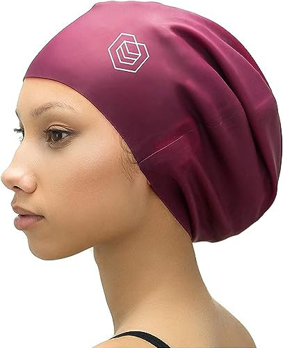 SOUL CAP XXL – Cuffia da Piscina EXTRA Extra Large/Cuffia da Doccia | Creata per Capelli Ricci, Extensions, Trecce, Rastas, Onde e Afro | Uomo e Donna | Silicone Premium al 100% (Rosso, XXL)