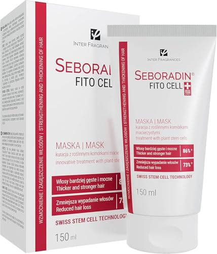 Seboradin FitoCell Maske, Stammzellen PhytoCellTec, Biotin, 150 ml | Haarmaske gegen Haarausfall und für Nachwuchs, Schweizer Technologie, Malus Domestica, für Damen und Herren