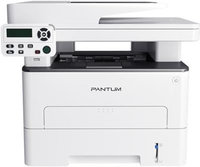 PANTUM Stampante multifunzione M7100DW Laser Monocolore 3 in 1 (Stampante, Scaner e copiatrice) 256MB, A4-ADF- 1200X1200-33 ppm - Capacità: 250 H. - Duplex (PCL)-USB 2.0, Scheda Rete, Wi-Fi
