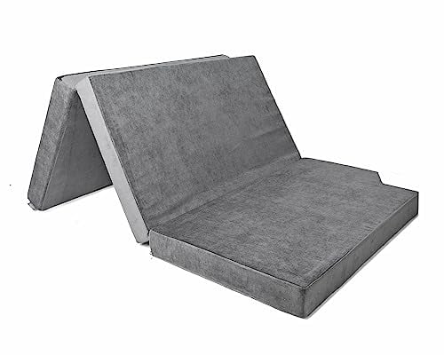 Premium Schlafauflage für V-Klasse & Marco Polo | Klappmatratze 200x108x10 cm, Dunkelgrau | Faltbare Matratze für Bus, Faltmatratze Camping