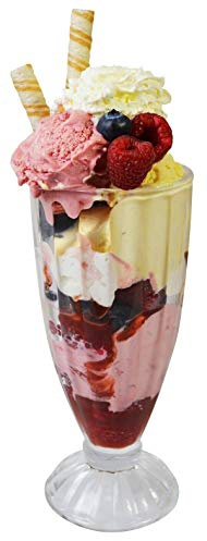 Set of 4 Tall Sundae Dishes Dessert Dishes Knickerbocker Glory Glass Milk Shake