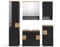 Vicco Badmöbel-Set Eden, Badezimmerschrank-Set, Anthrazit/Artisan-Eiche, 5 Teile