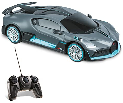 Mondo Motors, BUGATTI DIVO, Modell im Maßstab 1: 24, Geschwindigkeit bis zu 8 km / h, Spielzeugauto für Kinder - 63705, Grey