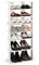 GIANTEX Schuhregal schmal und hoch, Schuhschrank Regal Holz 8 Ebenen, Schuhständer Schuhablage vertikal, Schuh-Organizer platzsparend, Holzregal Standregal Lagerregal Eckregal schmal freistehend weiß