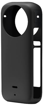 JOYSOG Custodia protettiva per action camera panoramica Insta360 X3, in silicone, nera