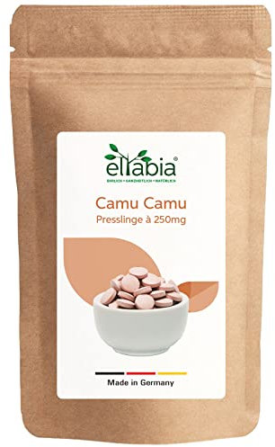 Camu Camu Tablets, 4000 Pellets, High Dose 4000 mg Daily Dose, 250 mg Tabs, Natural Vitamin C in Raw Food Quality