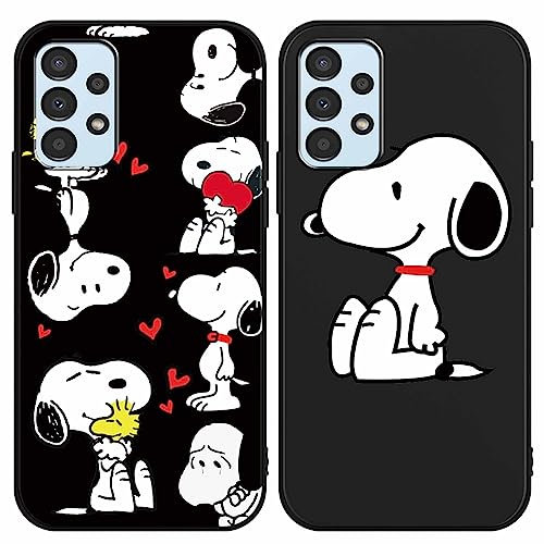 nurkorki [2 Stück Schutzhülle für Samsung Galaxy A13 4G Hülle 6,6, Handyhülle Niedlich Karikatur Muster TPU Silikon Einzigartige Lustig Beschützen Hülle für Samsung A13