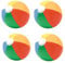 4 Pcs Beach Balls, Colorful Beach Ball Pool Float Balls Beach Toys for Outdoor Activity And Summer Seaside Party, Rainbow Beach Ball Bulk for Family Swimming Pool Beach Party 30CM