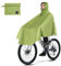 LAMA Fahrrad-Poncho, Fahrradumhang, wasserdicht, Regenmantel, Jacke, Capes, leicht, wiederverwendbar, für Radfahren, für Jungen, Mädchen, Herren, Damen, Erwachsene, Matcha, XL/XXL