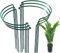 RZMZBY 6Pcs 25x40cmSoporte para Plantas, estacas de Metal para Plantas de jardín, Varilla de Soporte para Plantas, Media caña, Jaula para peonías, hortensias, Rosas, Sedum, Verduras, Tomates