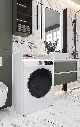 MINIO go for it - Mobile Lavatrice SITO, Coprilavatrice da Esterno con Dimensioni 64x97,5x50cm, Mobile Sopra Lavatrice Realizzato in Multistrato di Spessore 16 mm, Riduce il Rumore, Bianco