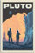 Leinwand Poster Pluto Ice Mountain Klettern Retro Reise Poster Wandgemälde Home Decor Malerei Leinwand Kunst Wandbild Ungerahmt 50x75cm