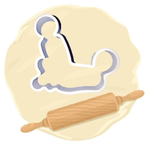 Keksausstecher aus dem 3D Druck Motiv Kamasutra 1