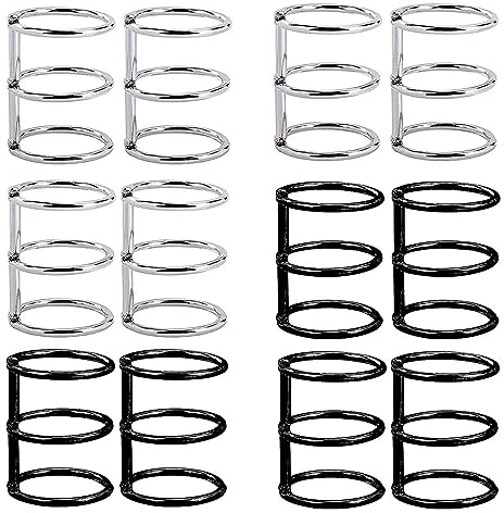 12 Stück Binder Ringe, Ringbuch Metall, 3-Ringe Buchringe, Ringbuch Metall, Metall Buchbinder Ringe, 3 Ring Buch, Bücher Ringe, für Papiersortierung, Notizbücher, Fotoalbum Diy, Bücher