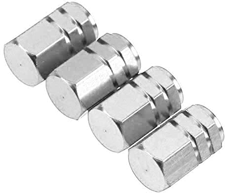 4 St Autoreifen Ventilschaftkappen in Aluminium Diebstahlsichere Ventilkappen Reifen Luftkappen Ventile Rad Reifenschaft Auto