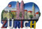 MUYU Craft 3D Zürich Schweiz Kühlschrankmagnet Reise Souvenir Kühlschrank Dekoration Magnetaufkleber Handbemalte Bastelsammlung