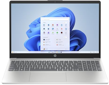 Ordenador portátil HP 15-fd0137nw, Windows 11 Home, 15.6, Intel Core i3, 8 GB de RAM, 256 GB SSD, FHD, Teclado QWERTY