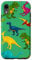 iPhone XR Dinosaur Pattern Green Case