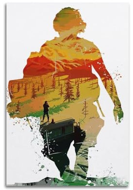 greb Filmposter Into The Wild auf Leinwand, Raumdekoration, ästhetisches Poster, künstlerisches Poster für Schlafzimmer, Wohnzimmer, Wände, 30 x 45 cm, ungerahmter Stil