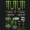 Lithyc MTB Sticker - Motorrad und Moped Aufkleber - Für Kawasaki, Helme, Motorräder, Skateboards, Dirtbikes (A4004)
