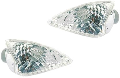 Streetparts24 Piaggio Liberty Blinker vorne Paar links und rechts – Klar E-geprüft passend für Modelle 50-200cc (2006-2017)