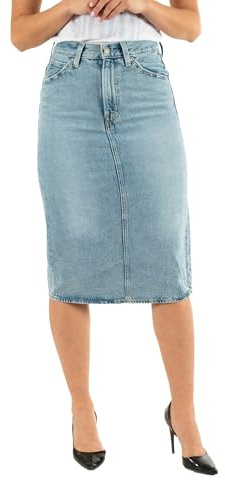 Levi's Hr Back Slit Skirt Riveting Clean Hem