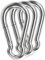 Large Spring Snap Hooks, 304 Stainless Steel Carabiner Clip Heavy Duty Rope Connector Link Buckle 1/2 3/8 Clip for Gym Equipment Hammock Swing (5.5inch(M12)-3Pcs)