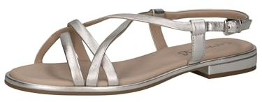 Caprice Damen Sandalen flach aus Leder Leicht