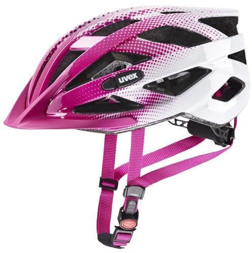 uvex air Wing - Leichter Fahrradhelm für Damen und Herren - individuelle Größenanpassung - pink-White - 56-60 cm