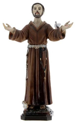 Statue aus Harz Franz von Assisi, 12 cm