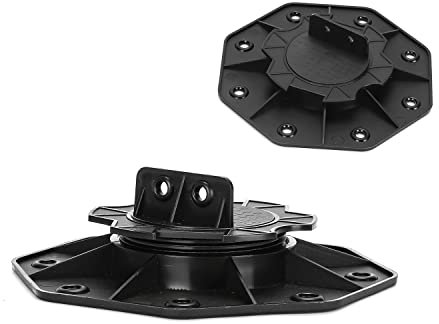 Herrselsam Stelzlager höhenverstellbar 40 Stück Stellfuss 18-30mm Plattenlager - Stelzlager für Terrassenplatten-Unterkonstruktion Holz, WPC und Stein