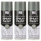 DIOXSTAR Grey Primer Spray Paint, Matt Finish, Fast Drying, Non-Cracking, Suitable for Wood, Plastic and Metal, Indoor and Outdoor Use, Easy to Use, 400ml (3 PCS)