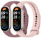 YLK 2 Pezzi Cinturini per Xiaomi Mi Band 9/8/10, Cinturino Silicone di Morbido Traspirante Solo per Xiaomi Mi Band 8/9/10 per Donna e Uomo (Fumo viola+Rosa)