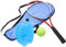 FOYTOKI Tennistrainer Rebound Ball Mit Schnur Tragbarer Tennis Trainings Rebounder Für Effektives Üben Inklusive Tennisballkorb Und Vibrationsdämpfendem Zubehör Ideal Für Anfänger Und