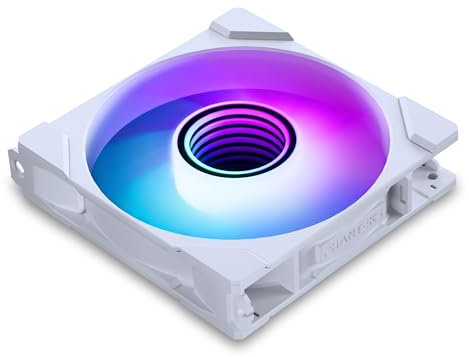 PHANTEKS M25 Gen2 PC Fan 120mm RGB – Reverse Blade Gaming PC Fan White | PWM Fan - up to 2,000 RPM - Modular System - High Airflow - Low Vibration - Quiet