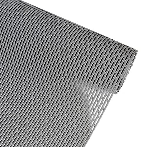 Tapis de douche antidérapant pour l'intérieur et l'extérieur, anti-moisissure, tapis en caoutchouc lavable et polyvalent, gris, 90 x 180 cm