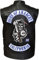 LAST HIDES Sons of Anarchy Jax Teller Highway - Gilet in pelle da uomo, colore: nero, SOA Gilet in Pelle Nero, XXL