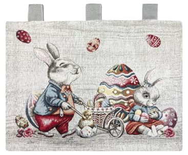BIANCHERIAWEB Copriforno Cucina Universale Cinigliato Decorazione Forno Bunny Easter