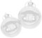 VICASKY 2 Stück Weihnachtskugeln Dekorationen Christbaumkugeln Partys Transparent Bruchsichere Weihnachtskugeln Gold Weihnachtsschmuck Christbaumschmuck Klare Dekoration Glas