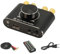 100W+100W BT 5.1 Amplificador de Audio inalámbrico Audio Audio Mini AMP Amplificador de Sonido portátil Amplificador de Altavoces para automóvil y hogar (Black)