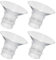 HONITANO 4Pcs Wearable Breast Pump Flange Inserts Silicone for Electric Breast Pump Parts Comfortable Safe Fit Easy to Use