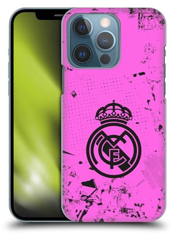 Head Case Designs sous Licence Officielle Real Madrid CF Rose Urbain Coque Dure pour l'arrière Compatible avec Apple iPhone 13 Pro