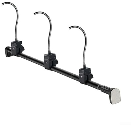 Adjustable hanging bracket for plants with telescopic design, rust resistant steel joints supporting heavy weight, perfect for holiday displays (150-170cm)