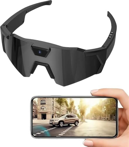 Xebular Glasses 4K Baseball with Camera – 4k HD Sports Glasses Camera, Hands-Free Recording for Baseball Cycling Hiking, Smart Recording Sunglasses for Baseball and Outdoor Action (#A)